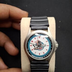 Vintage 1998 Detroit Piston Black and Silver Watch